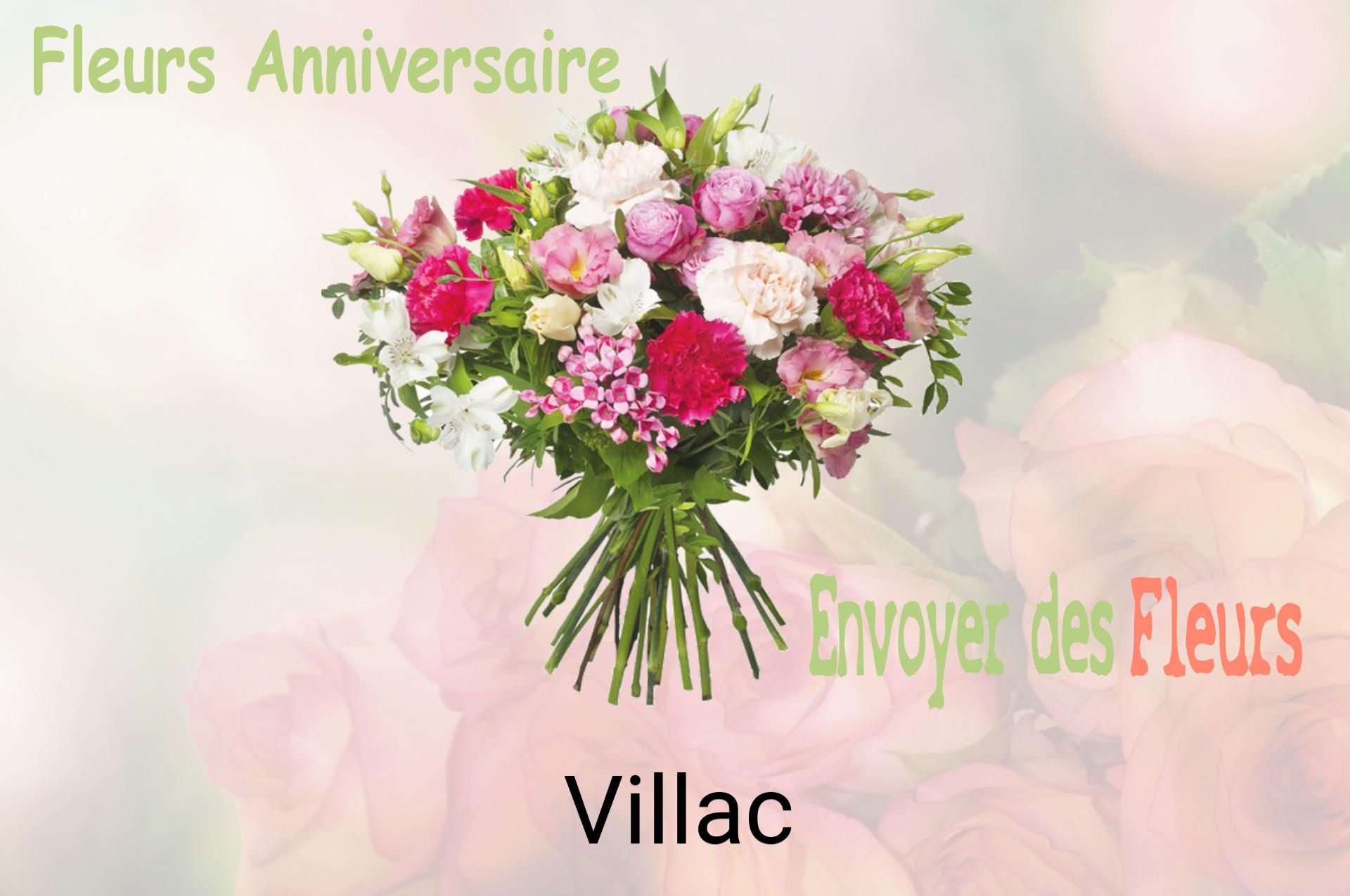 Bouquet de fleurs d’anniversaire livré à Villac