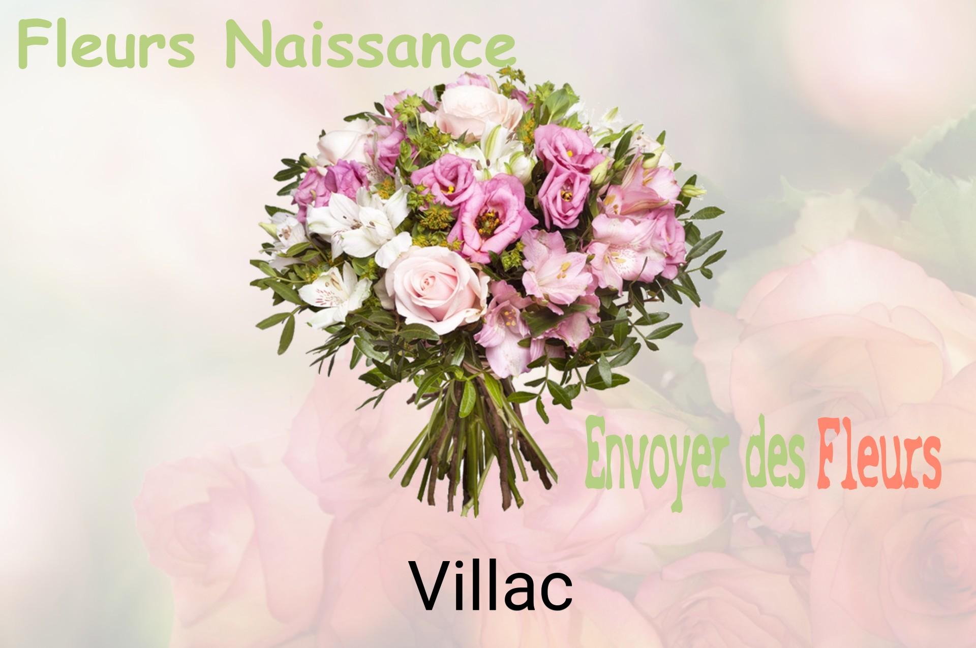 Bouquet de fleurs de naissance livré à Villac